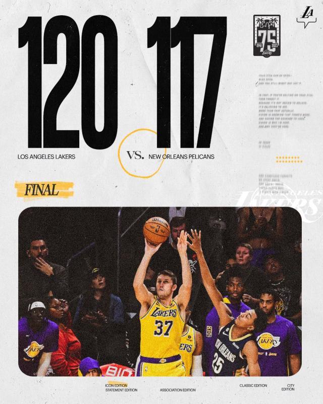 开云体育app下载-【现场】莱恩三分保湖人连胜 获胜之匙还需好好打磨